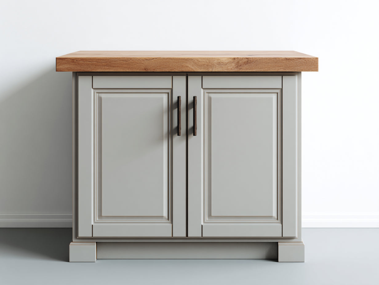 Aparadores de madera 95x40x75 cm - blanco-roble - estilo clásico para salón