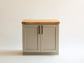 Aparador 95x40x85 cm - madera verde salvia y roble natural - 2 puertas para comedor