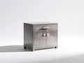 Aparadores de madera 80x40x75 cm - gris madera - diseño moderno con puertas y cajón