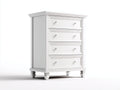 Cómodas de madera 95x42x95 cm - blanco - estilo clásico para dormitorio