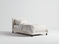 Camas individuales tapizadas 208x106x105 cm - beige - diseño moderno para dormitorio